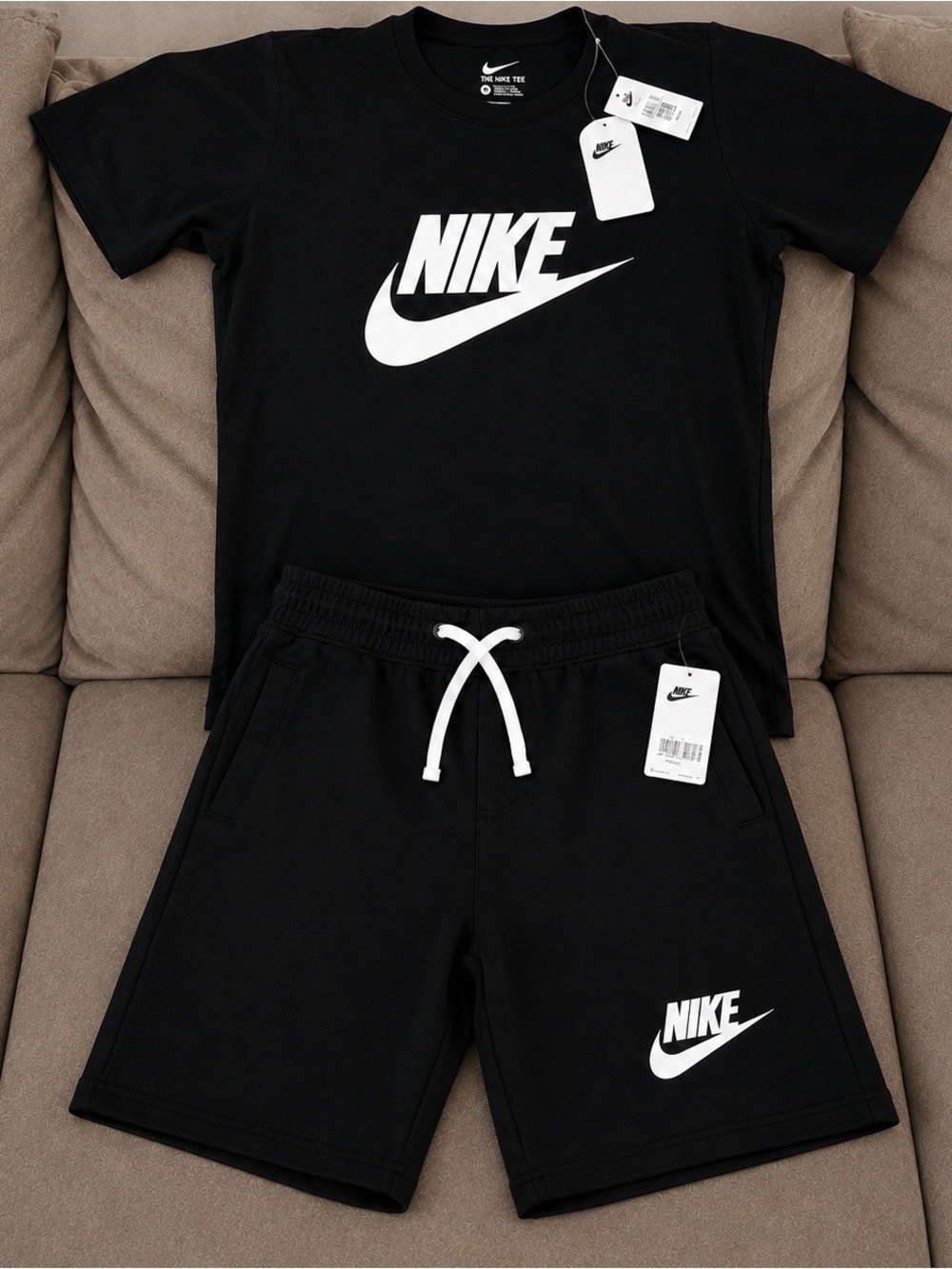 Nike black shorts set